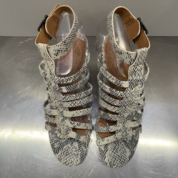 Vionic Sami Snake Sandal Strappy Block Heel Gladiator Ankle Strap Snake 9.5 M - Picture 9 of 9